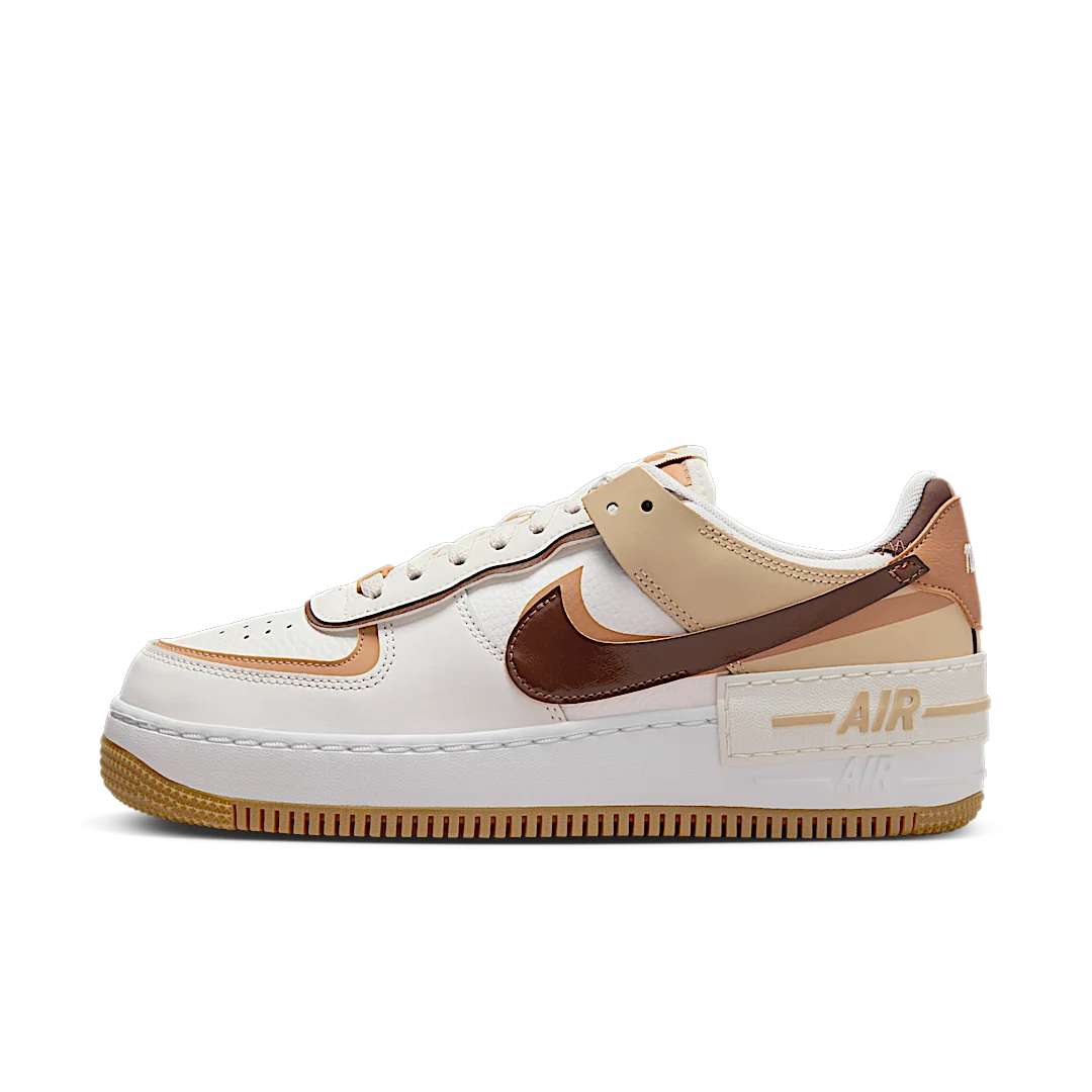 Overkicks - Nike Air Force 1 Low Shadow Flax Sesame (DZ1847-106) - vista lateral