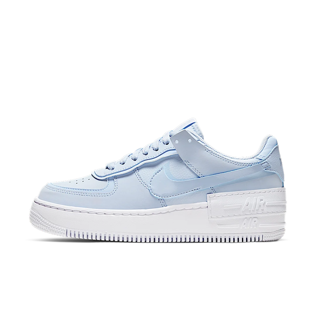 Overkicks - Nike Air Force 1 Low Shadow Hydrogen Blue (CV3020-400) - vista lateral