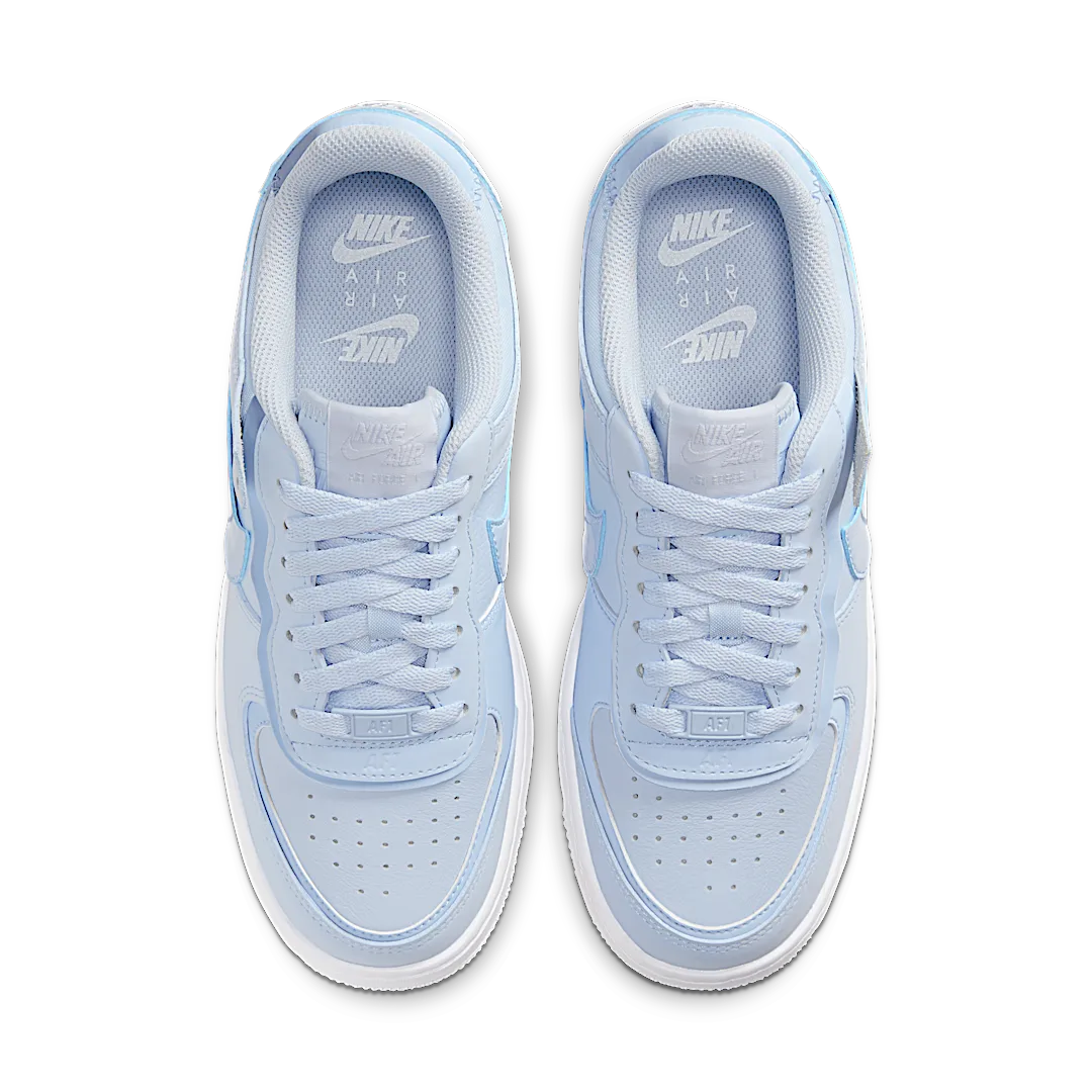 Overkicks - Nike Air Force 1 Low Shadow Hydrogen Blue (CV3020-400) - par completo