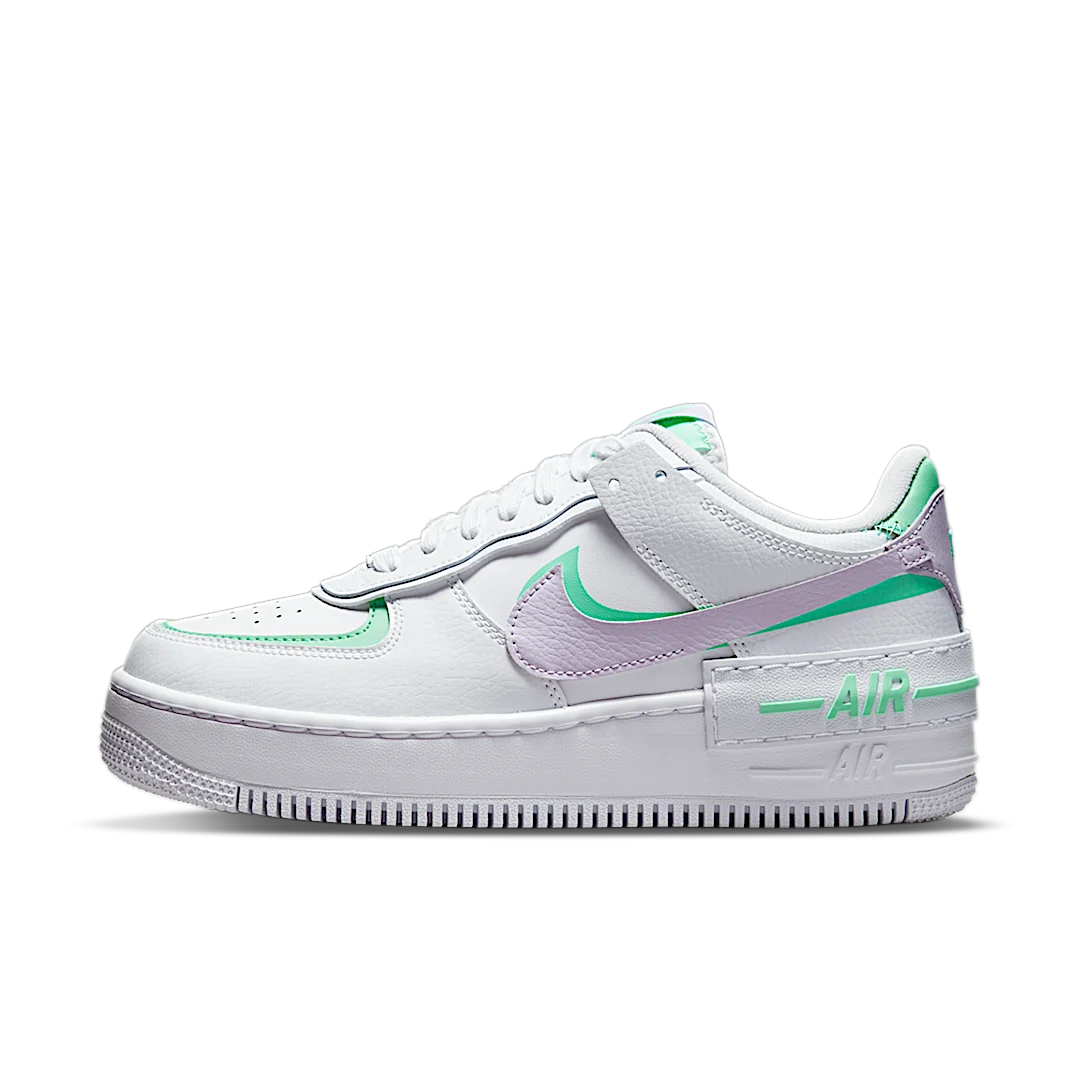 Overkicks - Nike Air Force 1 Low Shadow Infinite Lilac Football Grey (CU8591-103) - vista lateral