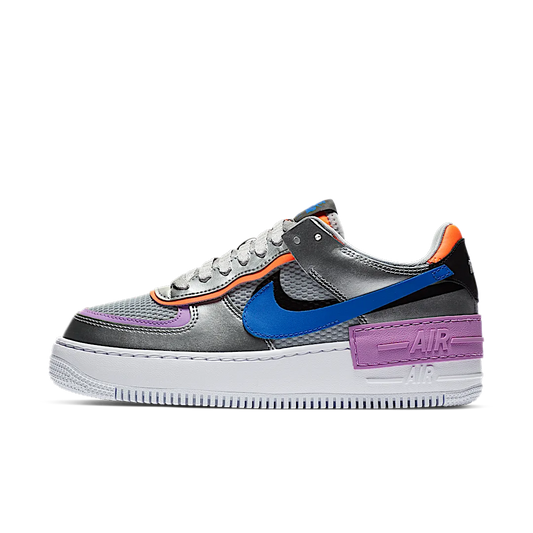 Overkicks - Nike Air Force 1 Low Shadow Metallic Silver (CW6030-001) - vista lateral