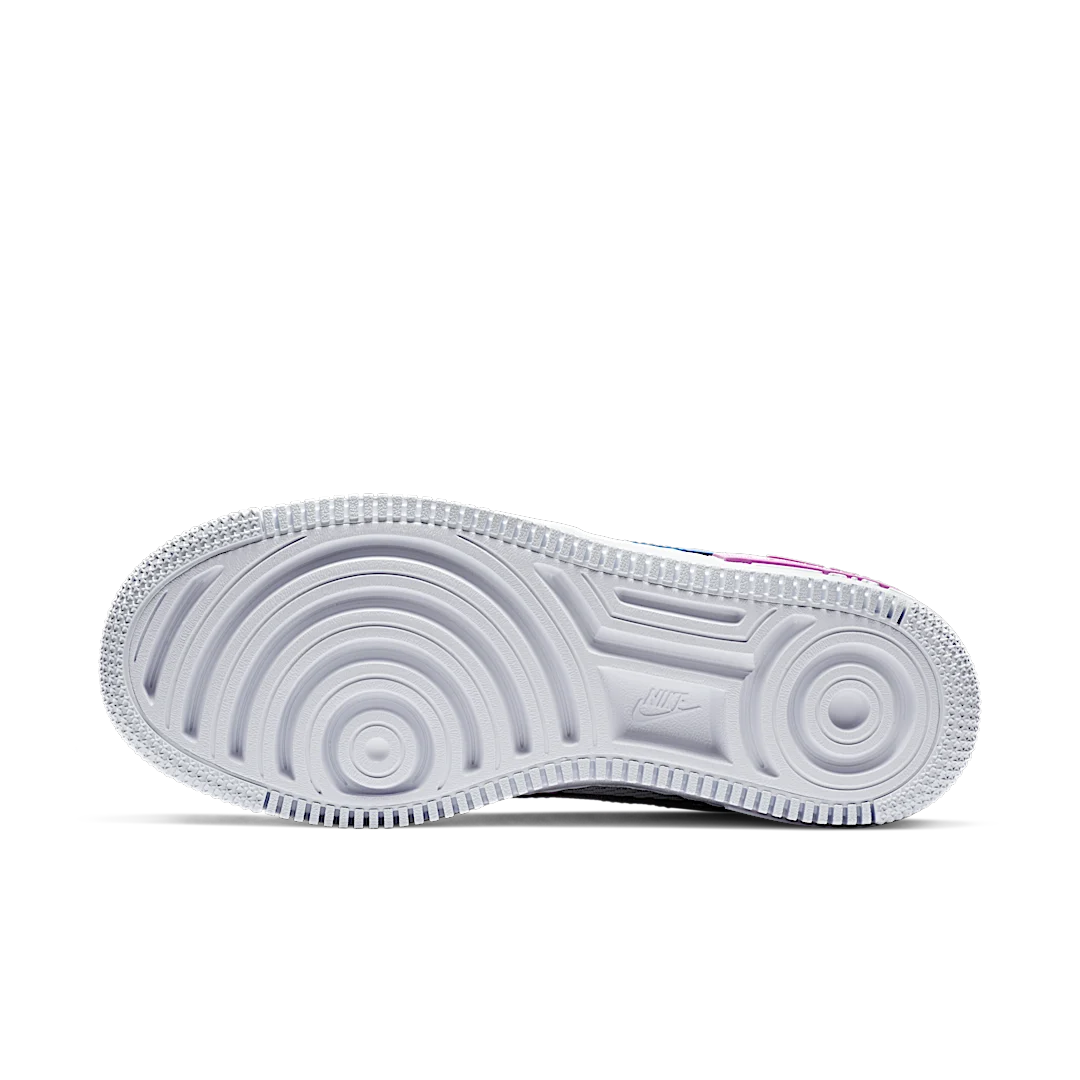 Overkicks - Nike Air Force 1 Low Shadow Metallic Silver (CW6030-001) - detalle suela