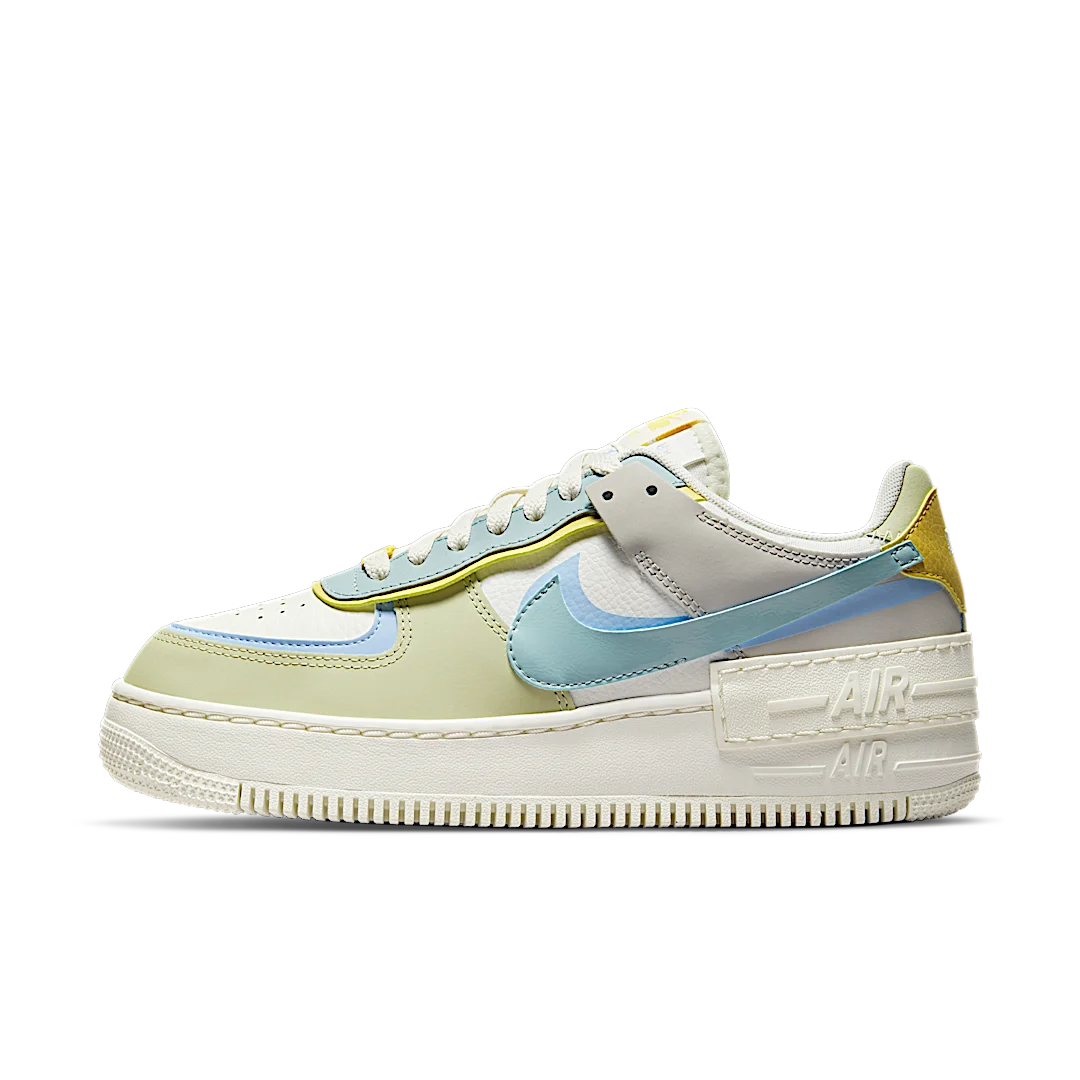 Overkicks - Nike Air Force 1 Low Shadow Ocean Cube (DR7883-100) - vista lateral