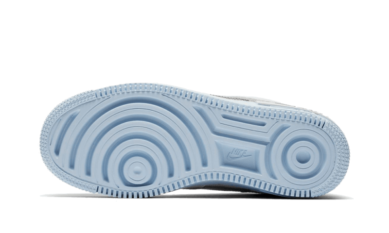 Overkicks - Nike Air Force 1 Low Shadow Pure Platinum Snakeskin Blue (CV3027-001) - par completo