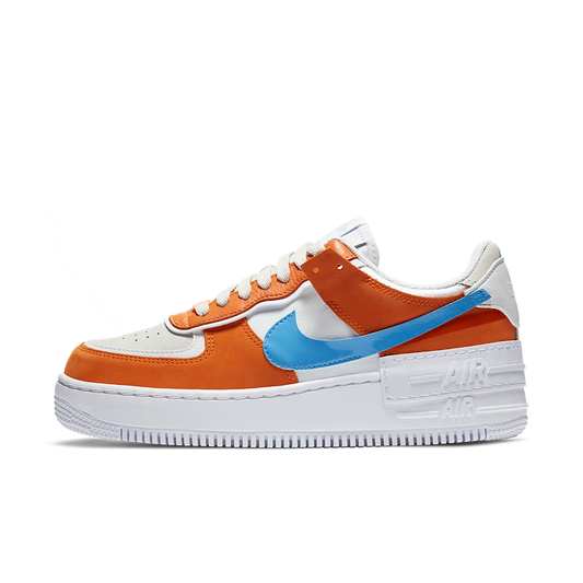 Overkicks - Nike Air Force 1 Low Shadow Rust Blue (CZ0365-100) - vista lateral