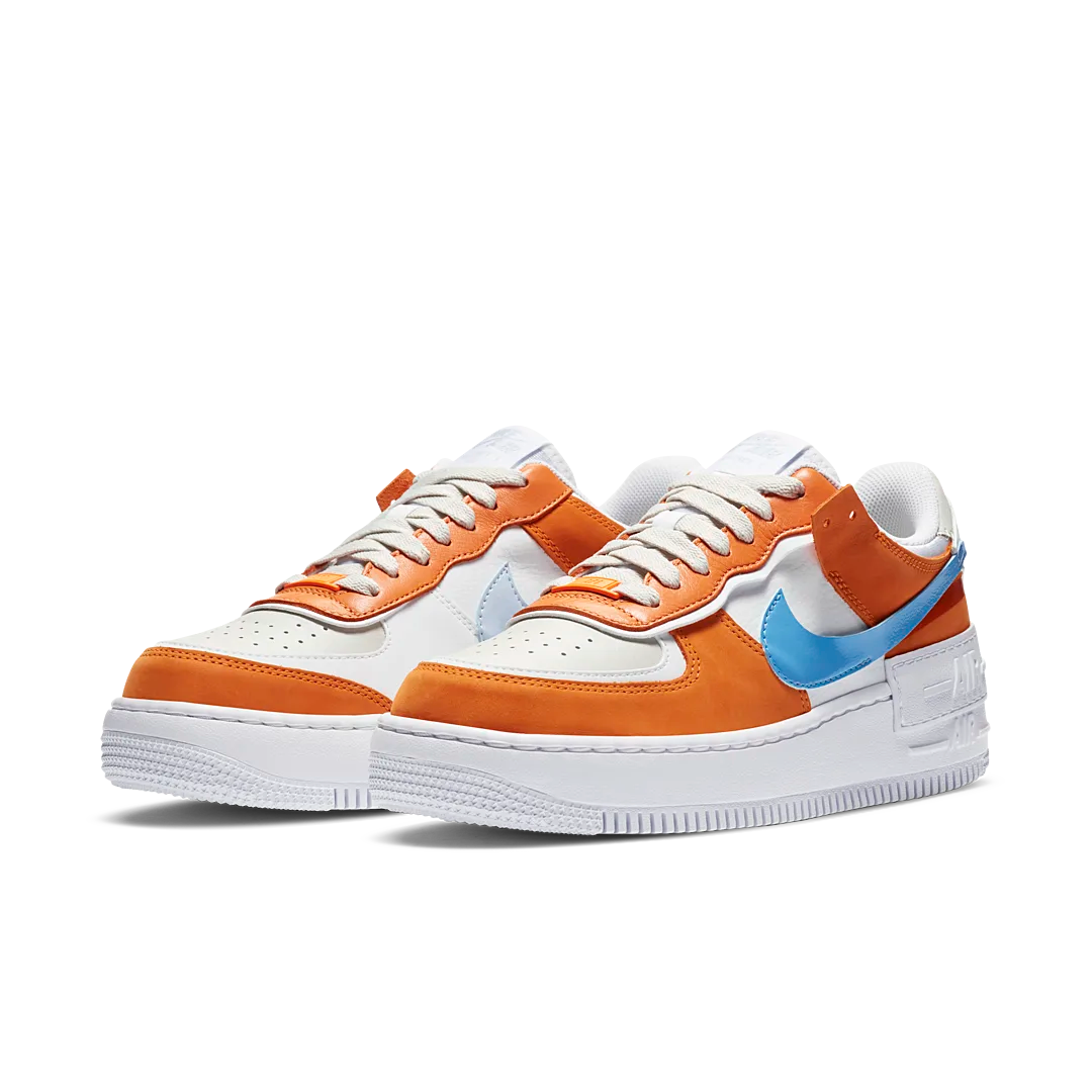 Overkicks - Nike Air Force 1 Low Shadow Rust Blue (CZ0365-100) - vista trasera