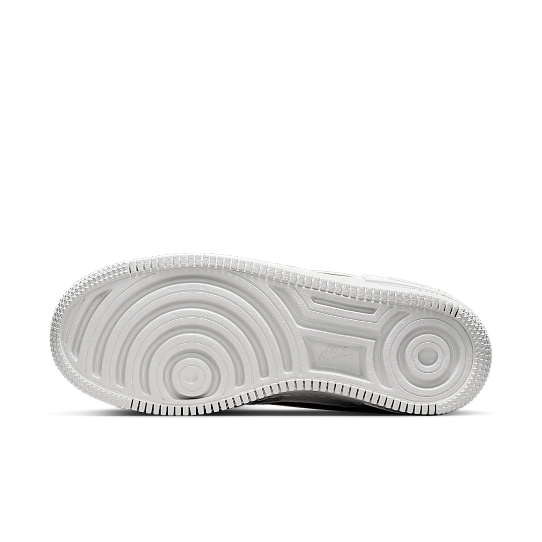 Overkicks - Nike Air Force 1 Low Shadow Sail Light Silver Citron Tint (DR7883-101) - detalle suela