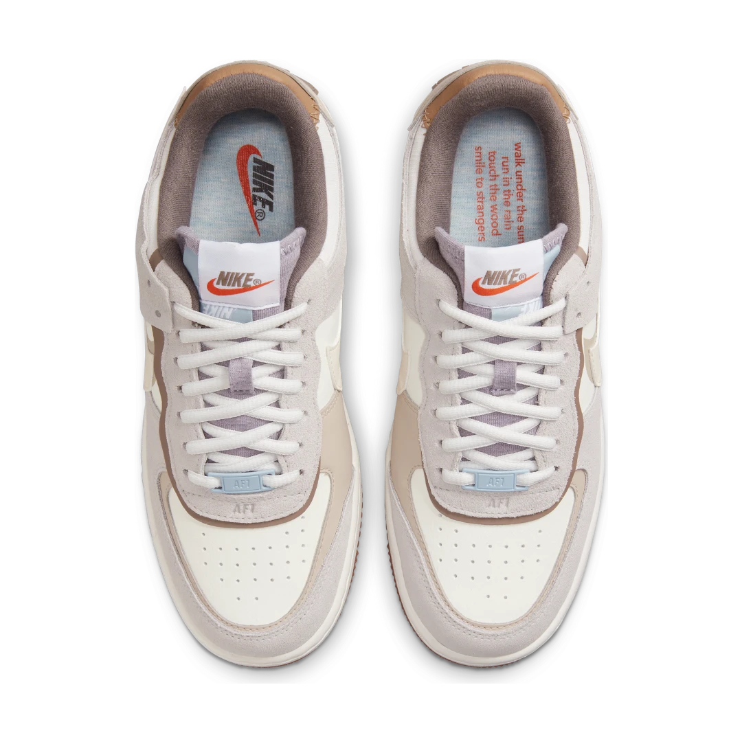 Overkicks - Nike Air Force 1 Low Shadow Sail Pale Ivory (DO7449-111) - par completo