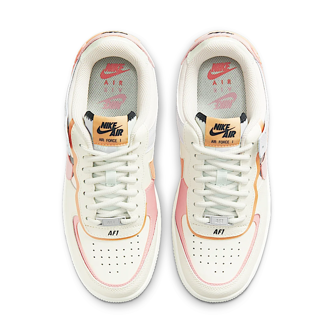 Overkicks - Nike Air Force 1 Low Shadow Sail Pink Glaze (CI0919-111) - par completo