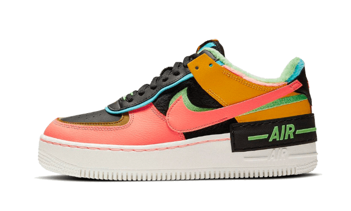 Overkicks - Nike Air Force 1 Low Shadow Solar Flare Atomic Pink (CT1985-700) - vista lateral