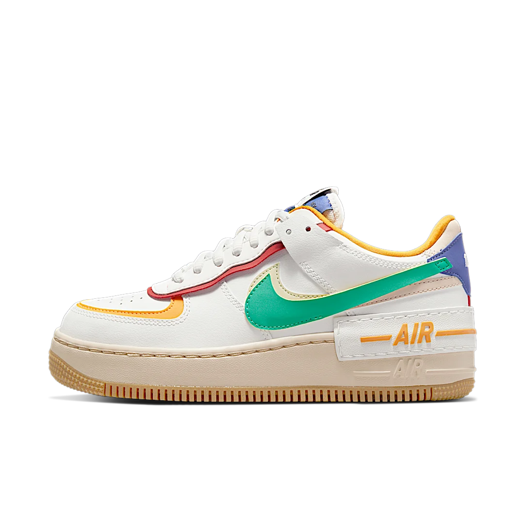 Overkicks - Nike Air Force 1 Low Shadow Summit White Neptune Green (CI0919-118) - vista lateral