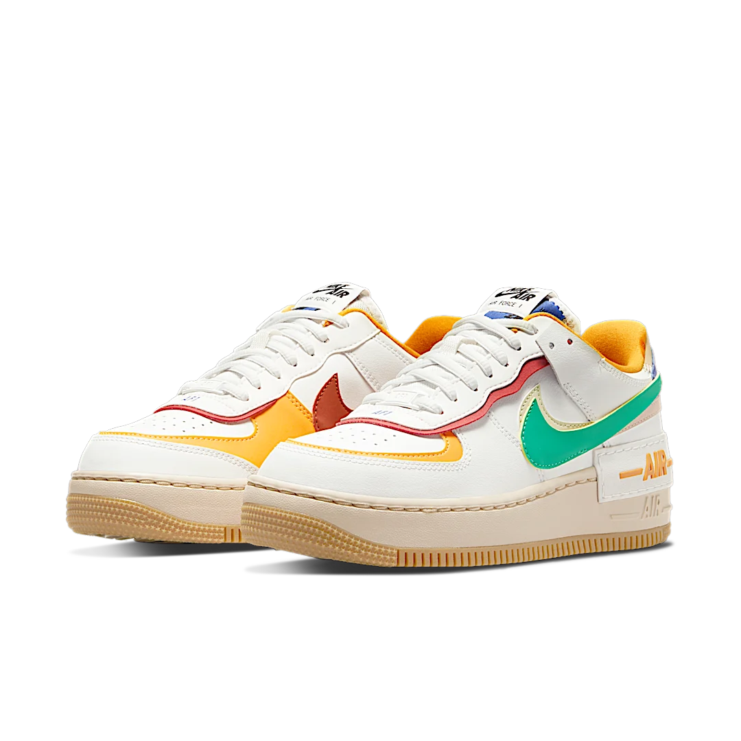 Overkicks - Nike Air Force 1 Low Shadow Summit White Neptune Green (CI0919-118) - vista trasera