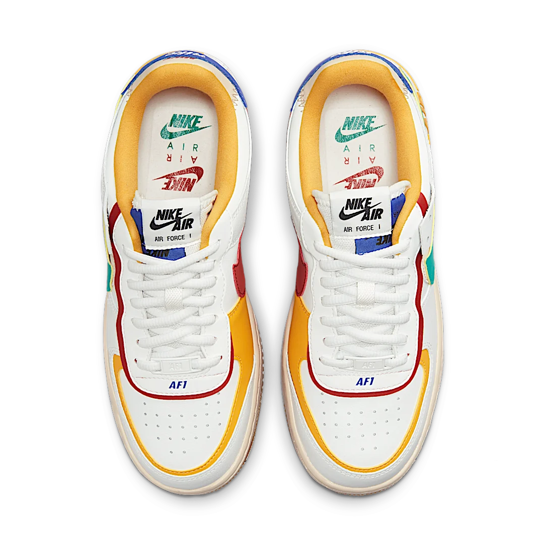 Overkicks - Nike Air Force 1 Low Shadow Summit White Neptune Green (CI0919-118) - par completo