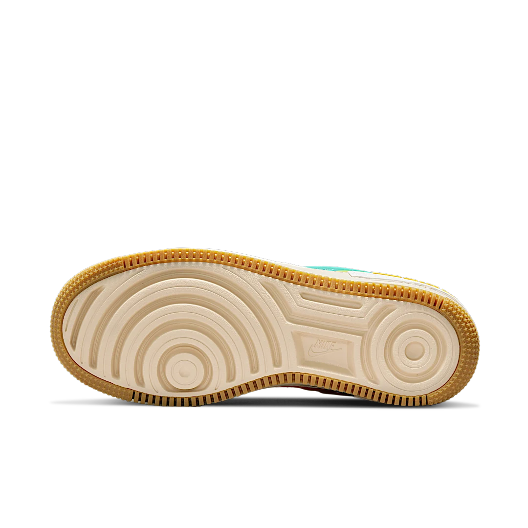Overkicks - Nike Air Force 1 Low Shadow Summit White Neptune Green (CI0919-118) - detalle suela