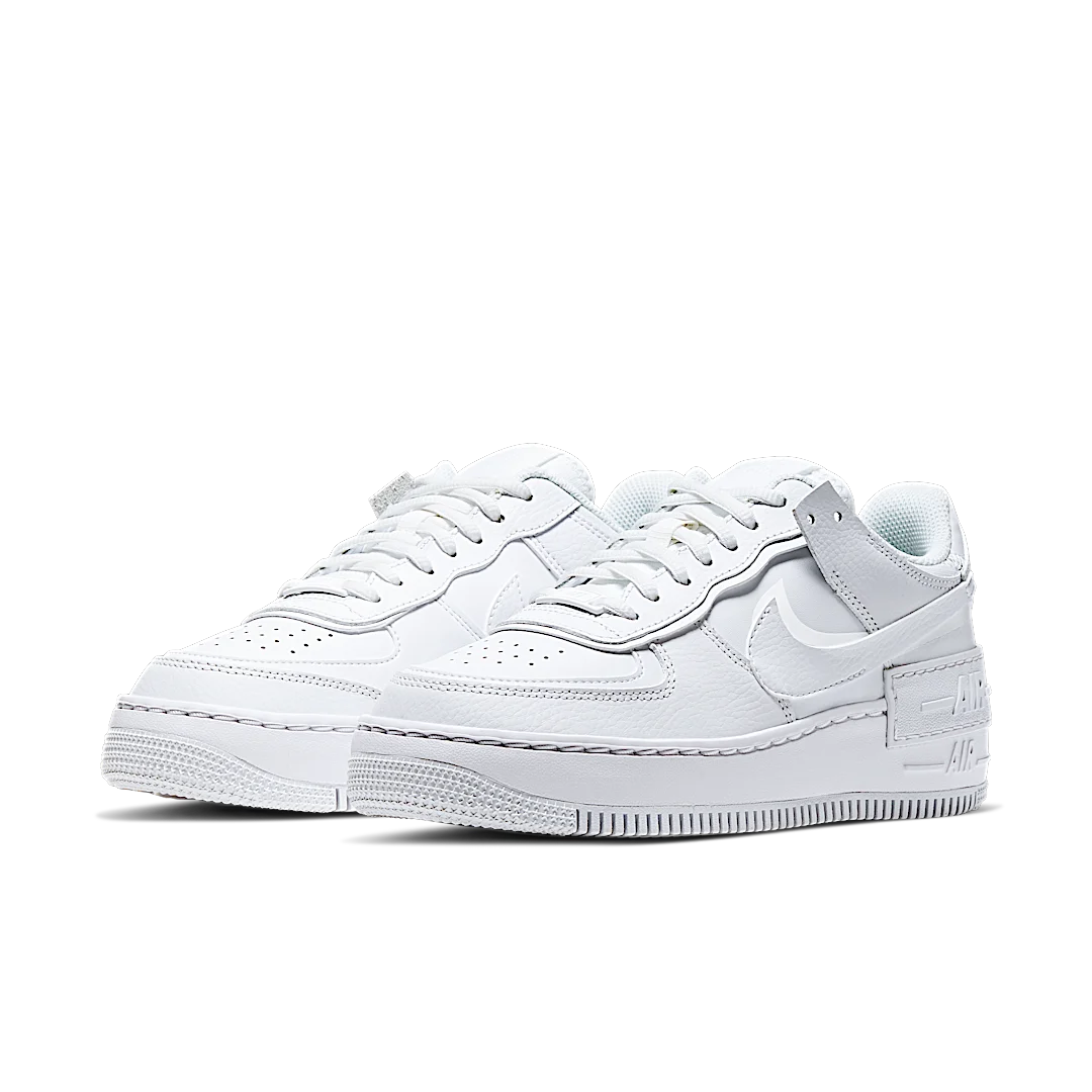 Overkicks - Nike Air Force 1 Low Shadow Triple White (CI0919-100) - vista trasera