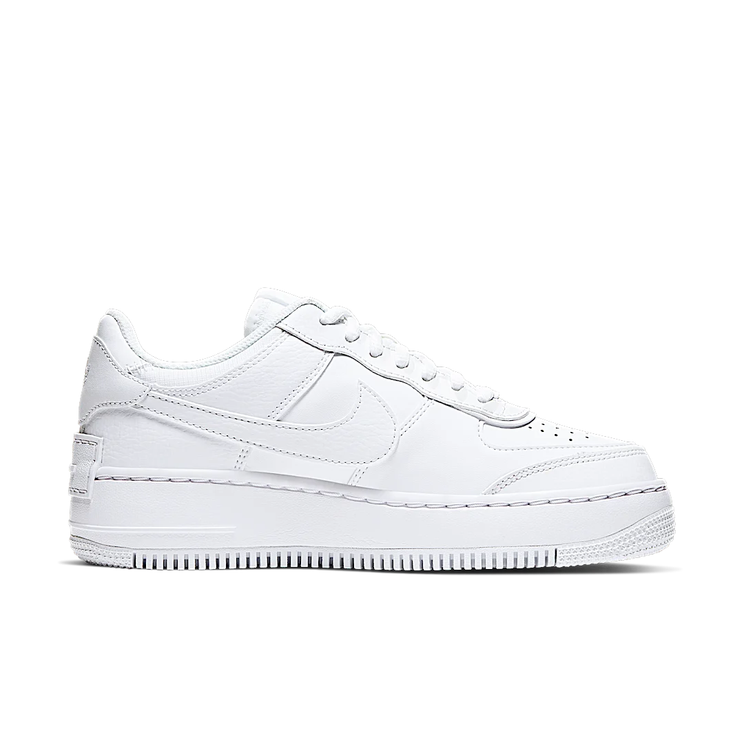 Overkicks - Nike Air Force 1 Low Shadow Triple White (CI0919-100) - par completo