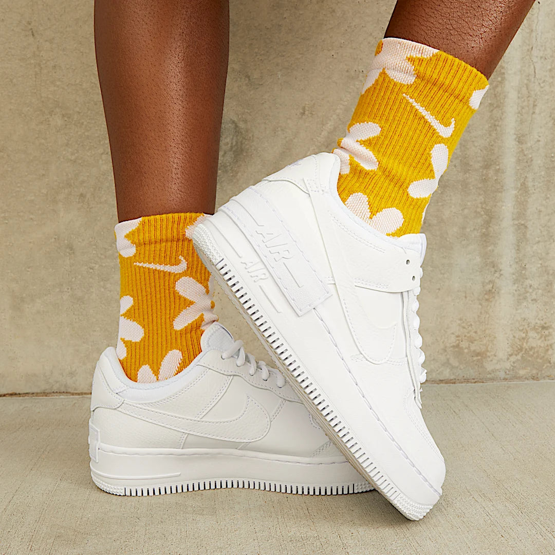 Overkicks - Nike Air Force 1 Low Shadow Triple White (CI0919-100) - detalle suela
