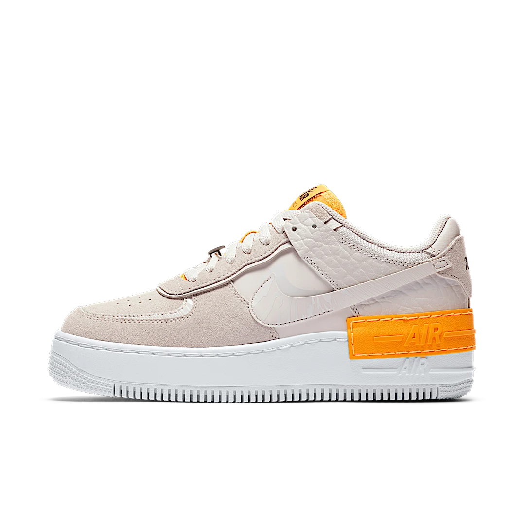 Overkicks - Nike Air Force 1 Low Shadow Vast Grey Laser Orange (CU3446-001) - vista lateral