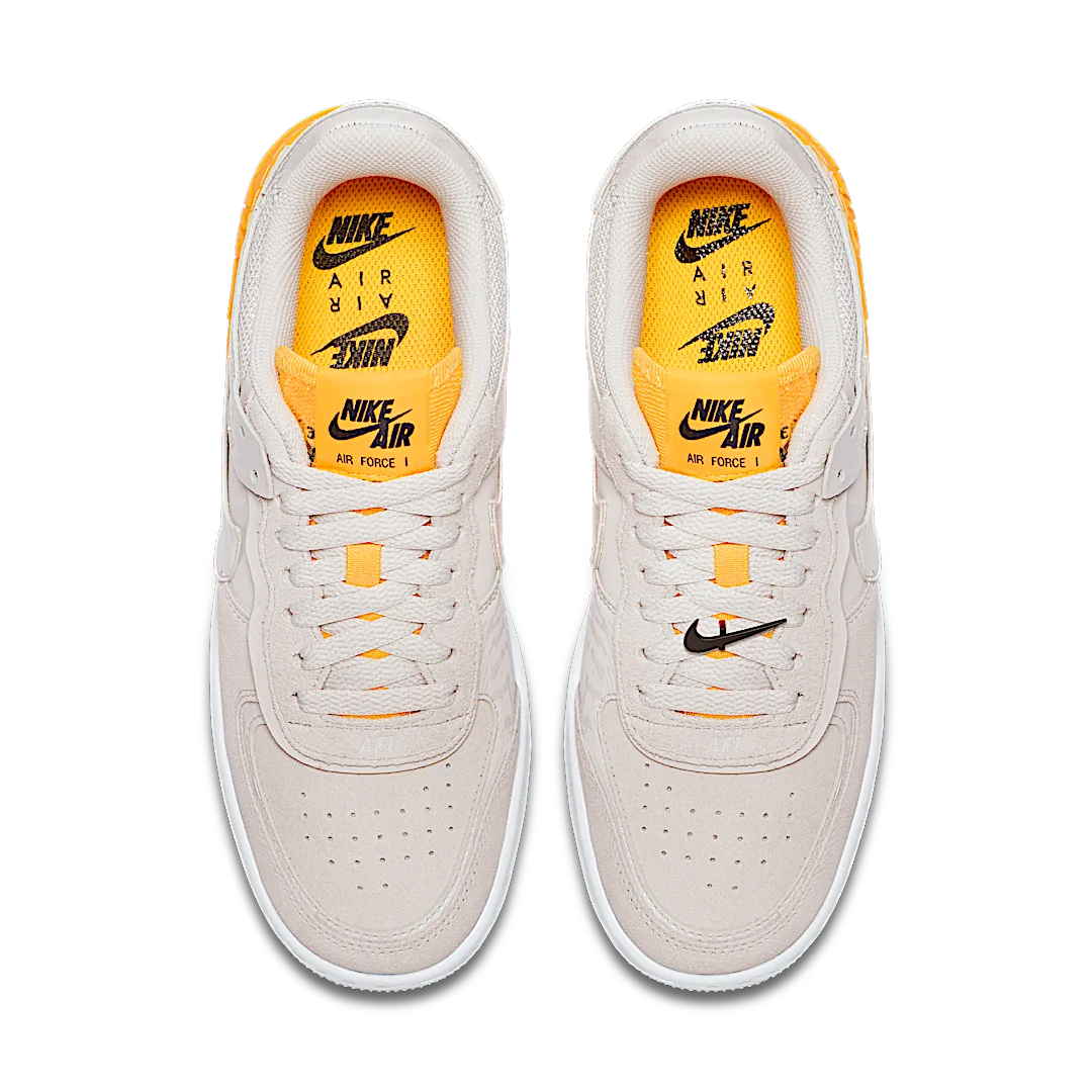 Overkicks - Nike Air Force 1 Low Shadow Vast Grey Laser Orange (CU3446-001) - par completo
