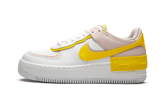 Overkicks - Nike Air Force 1 Low Shadow White Barely Rose Speed Yellow (CJ1641-102) - vista lateral