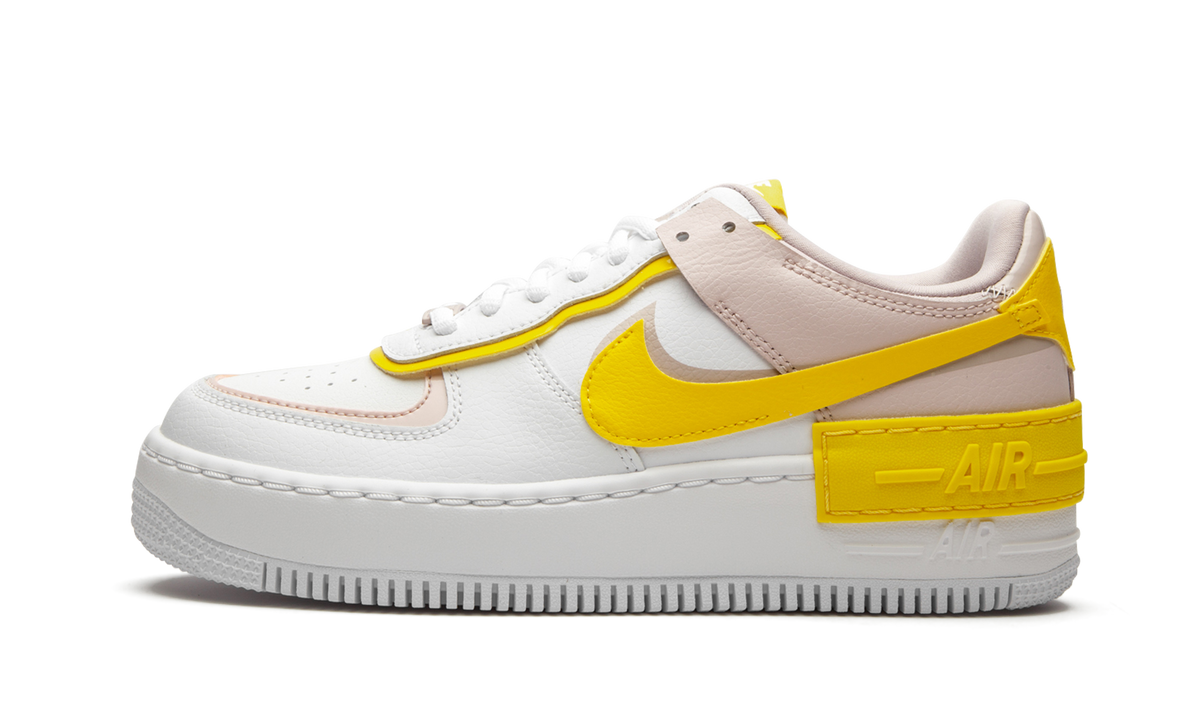 Overkicks - Nike Air Force 1 Low Shadow White Barely Rose Speed Yellow (CJ1641-102) - detalle
