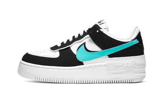 Overkicks - Nike Air Force 1 Low Shadow White Black Aurora (CZ7929-100) - vista lateral
