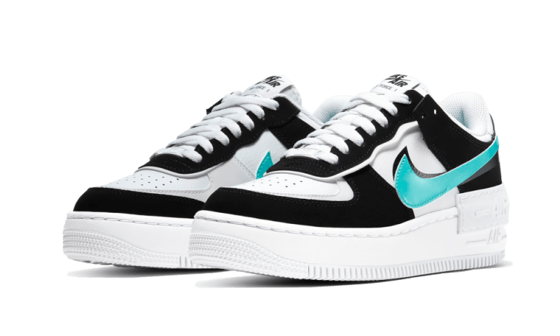Overkicks - Nike Air Force 1 Low Shadow White Black Aurora (CZ7929-100) - vista trasera