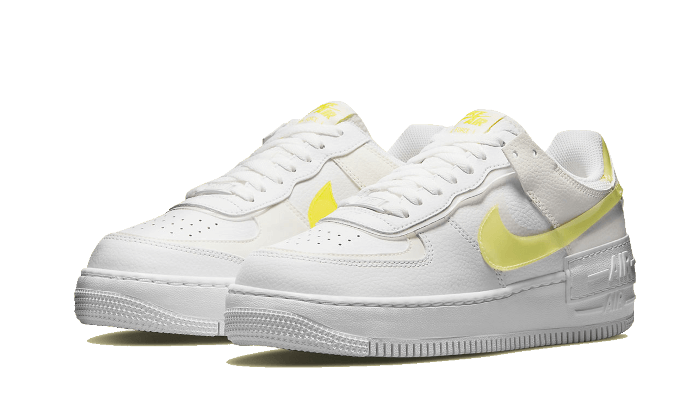 Overkicks - Nike Air Force 1 Low Shadow White Citron (DM3034-100) - vista trasera