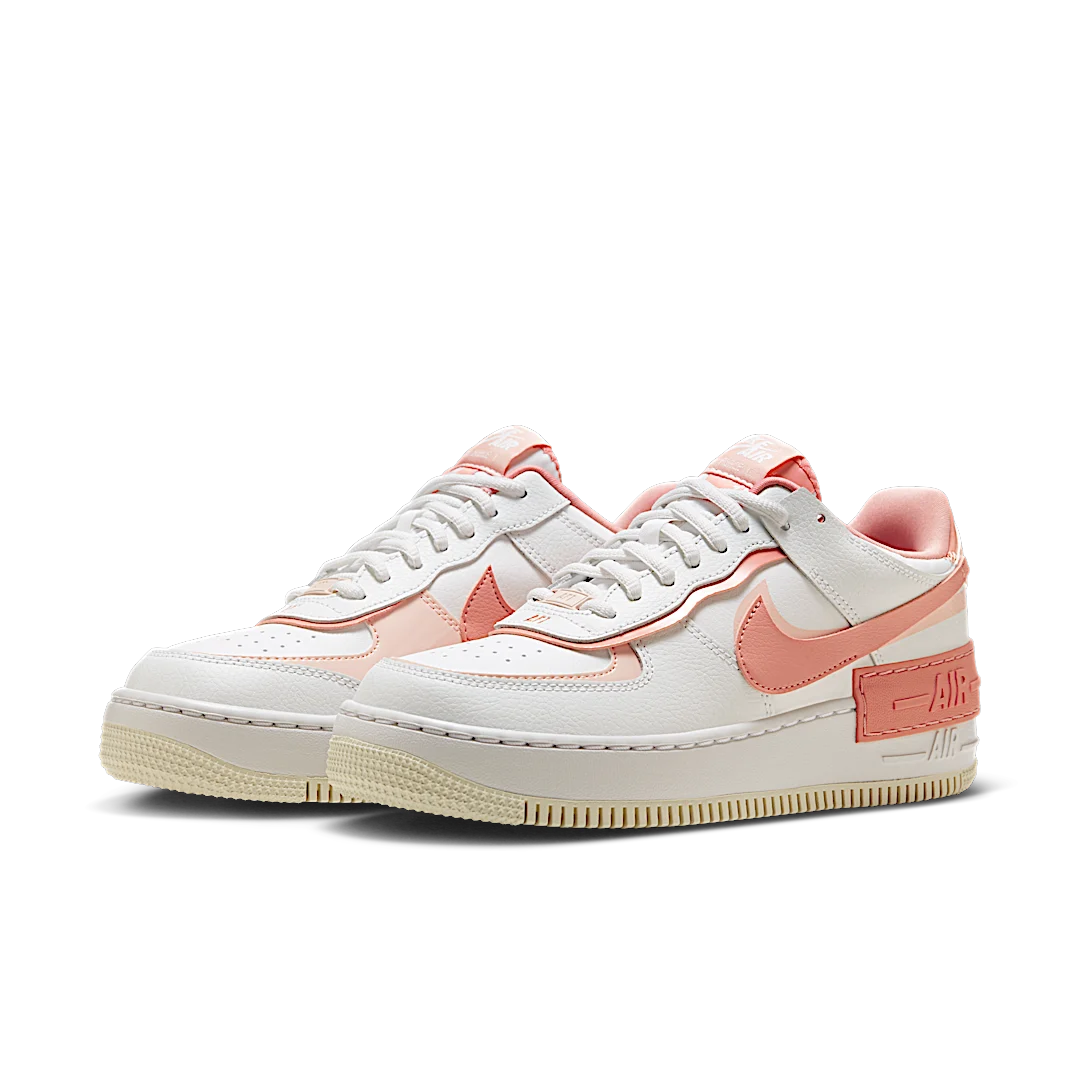 Overkicks - Nike Air Force 1 Low Shadow White Coral Pink (CJ1641-101) - vista trasera