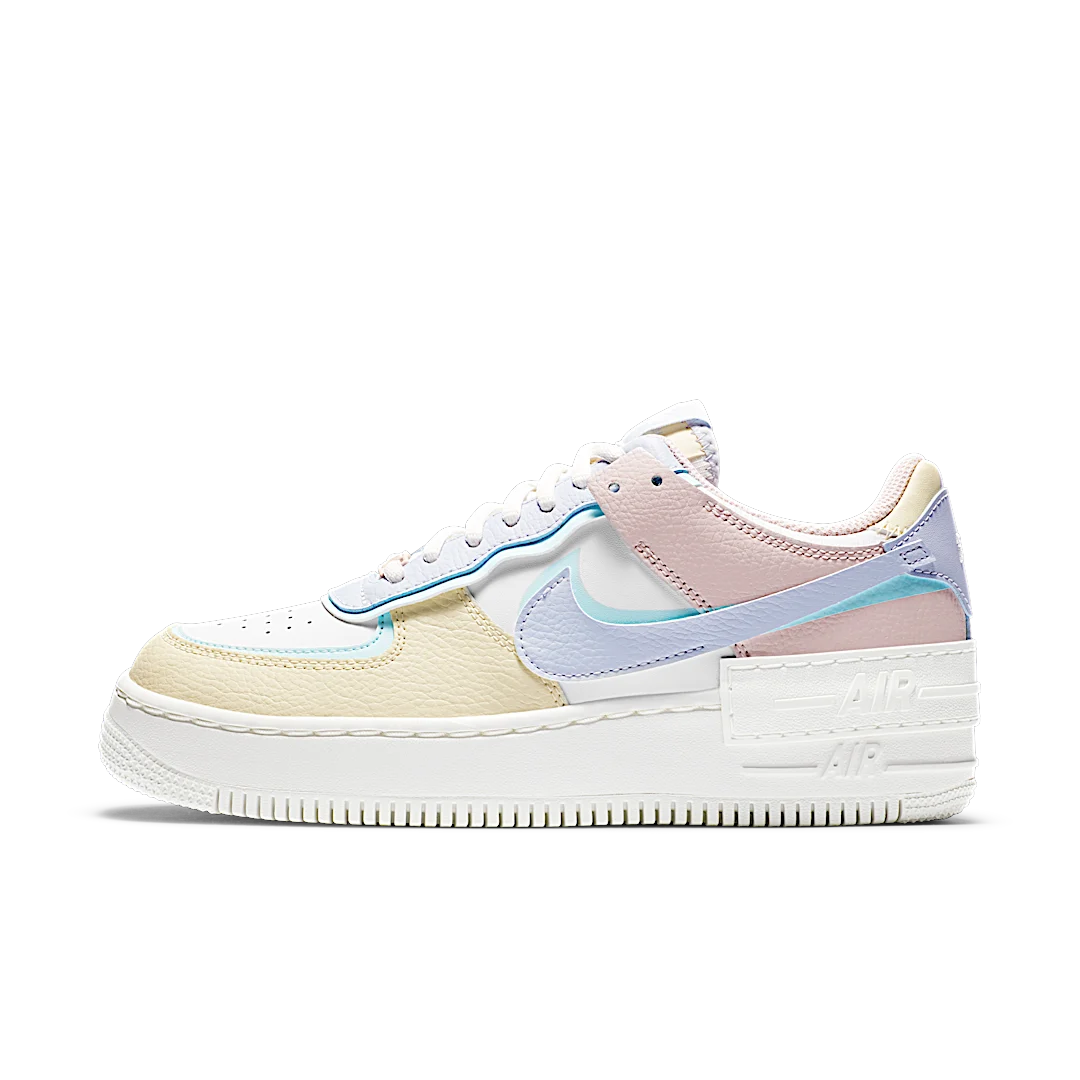 Overkicks - Nike Air Force 1 Low Shadow White Glacier Blue Ghost (CI0919-106) - vista lateral