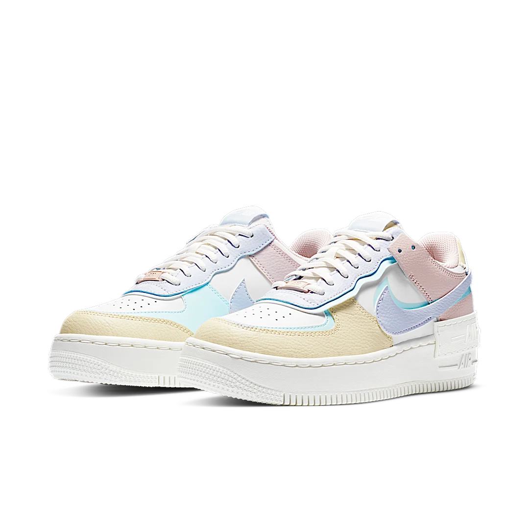 Overkicks - Nike Air Force 1 Low Shadow White Glacier Blue Ghost (CI0919-106) - vista trasera