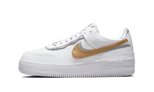Overkicks - Nike Air Force 1 Low Shadow White Gold (DM3064-100) - vista lateral