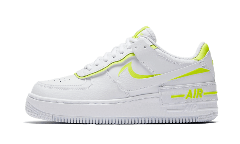 Overkicks - Nike Air Force 1 Low Shadow White Lemon (CI0919-104) - vista lateral