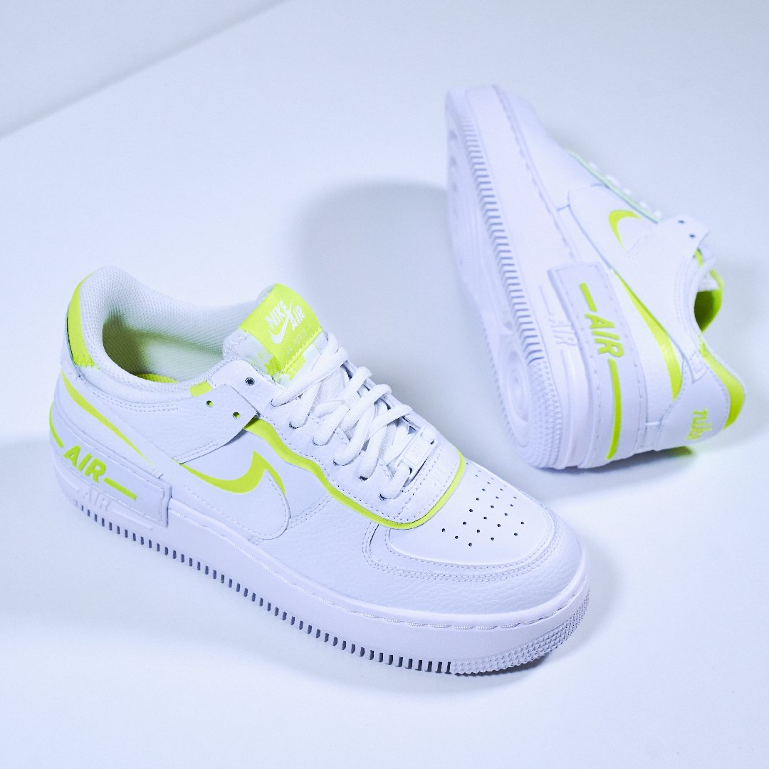 Overkicks - Nike Air Force 1 Low Shadow White Lemon (CI0919-104) - detalle suela