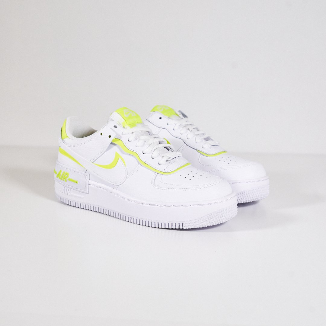 Overkicks - Nike Air Force 1 Low Shadow White Lemon (CI0919-104) - detalle talón