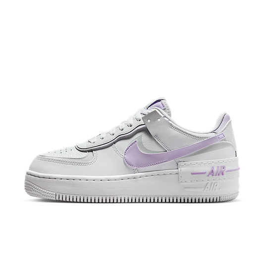 Overkicks - Nike Air Force 1 Low Shadow White Lilac Bloom (FN6335-102) - vista lateral