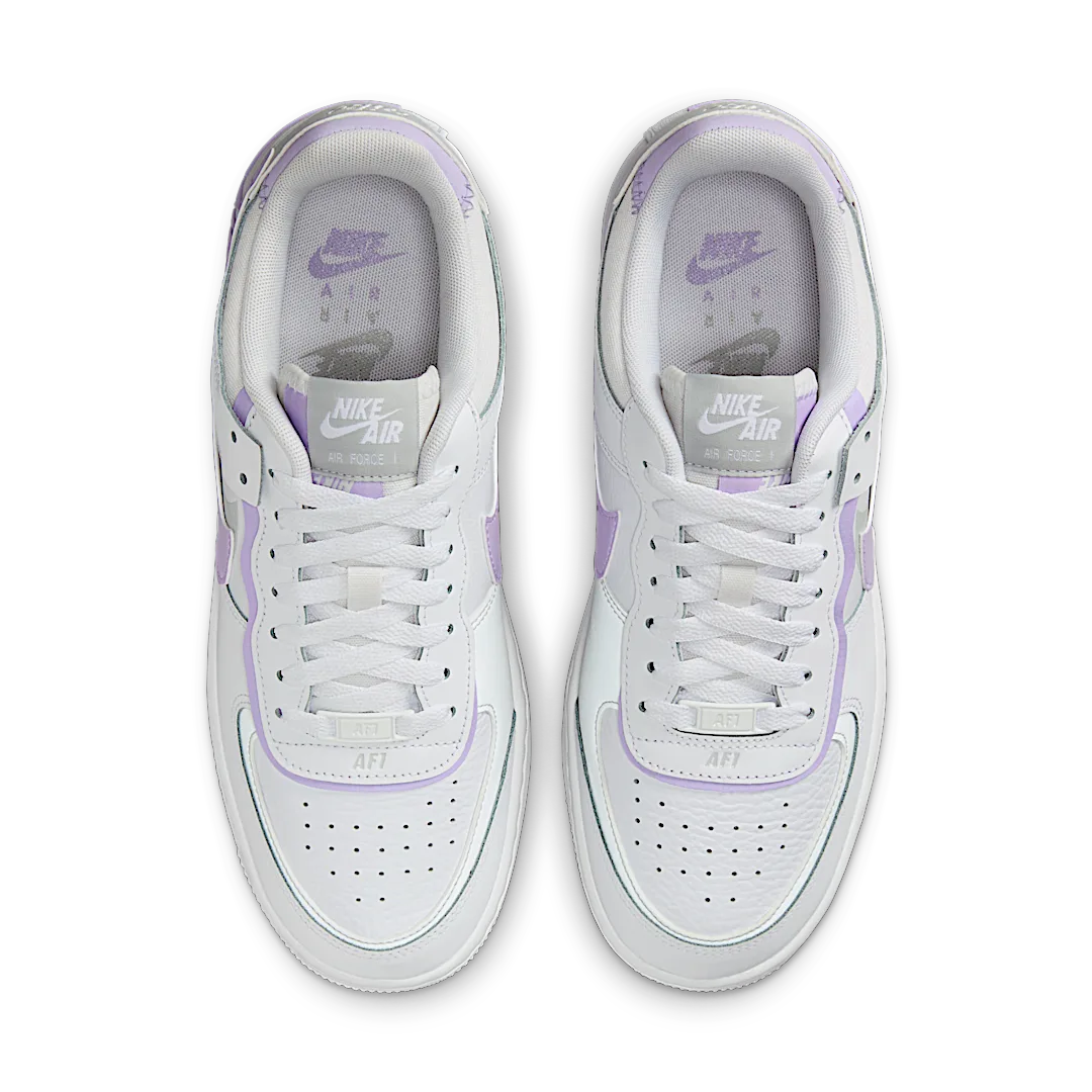 Overkicks - Nike Air Force 1 Low Shadow White Lilac Bloom (FN6335-102) - vista trasera