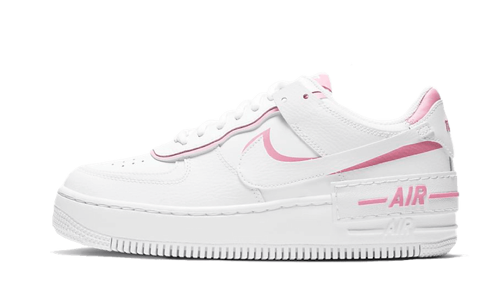Overkicks - Nike Air Force 1 Low Shadow White Magic Flamingo (CI0919-102) - vista lateral
