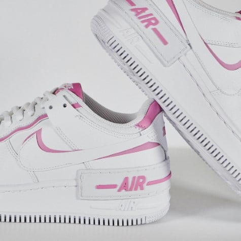 Overkicks - Nike Air Force 1 Low Shadow White Magic Flamingo (CI0919-102) - vista superior