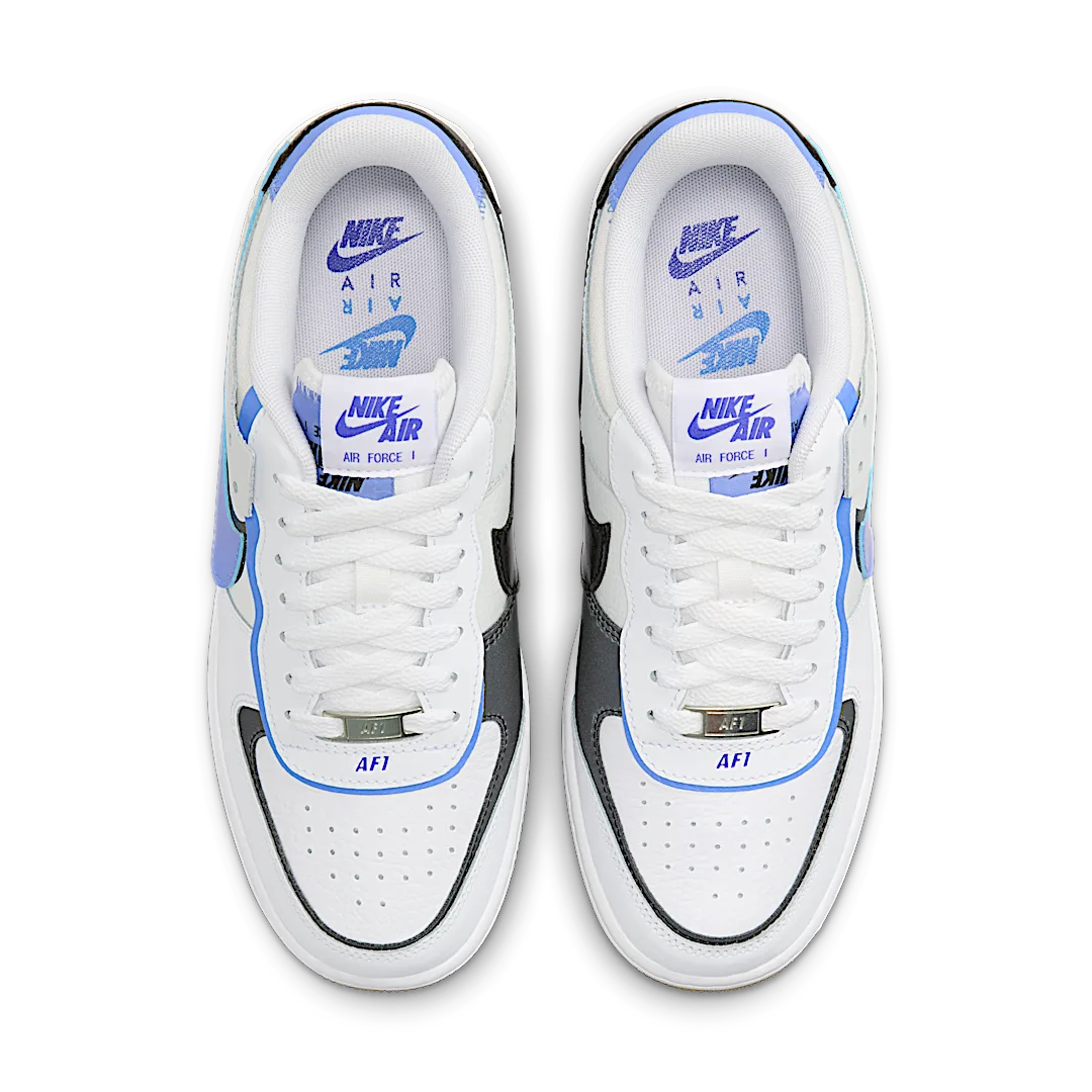 Overkicks - Nike Air Force 1 Low Shadow White Photon Dust Royal Pulse (DZ1847-109) - par completo