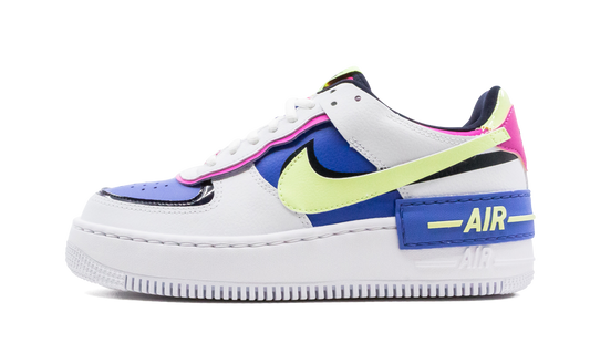 Overkicks - Nike Air Force 1 Low Shadow White Sapphire Barely Volt (CJ1641-100) - vista lateral