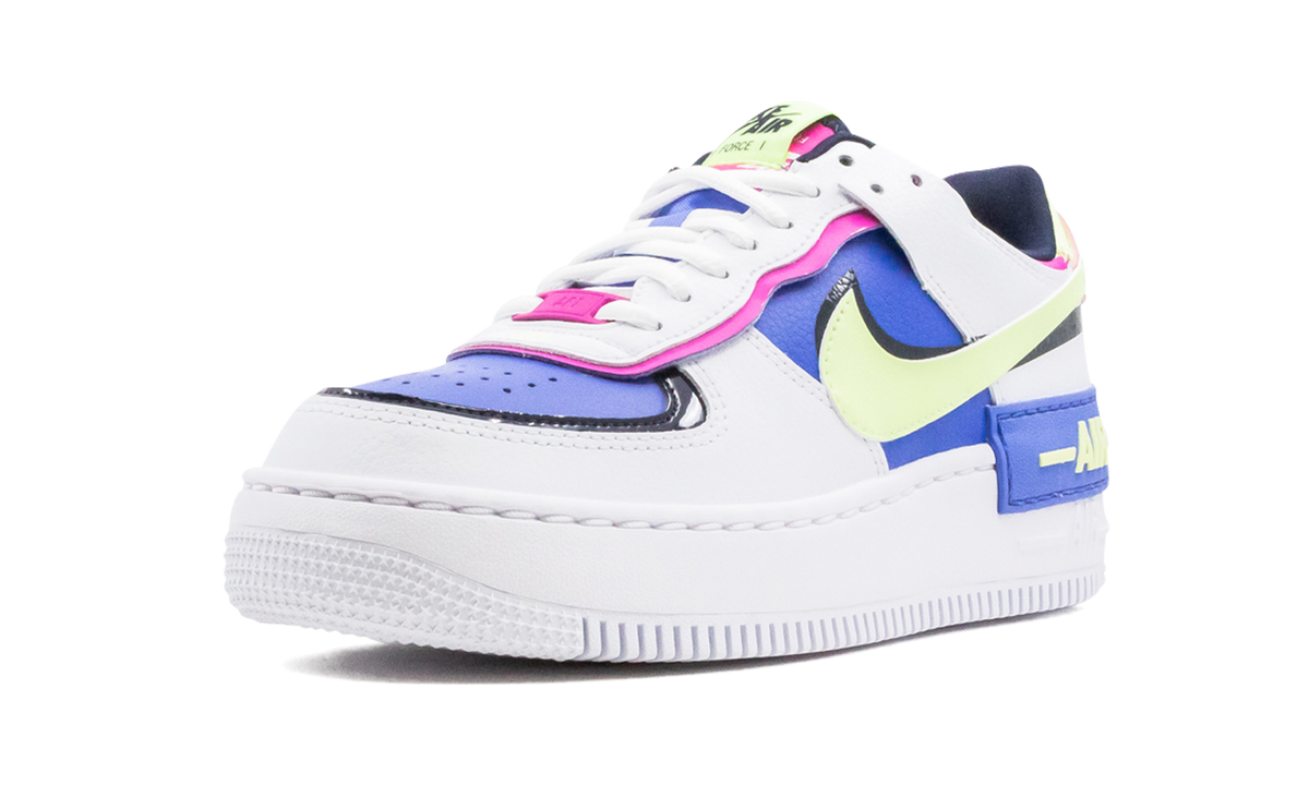 Overkicks - Nike Air Force 1 Low Shadow White Sapphire Barely Volt (CJ1641-100) - detalle suela
