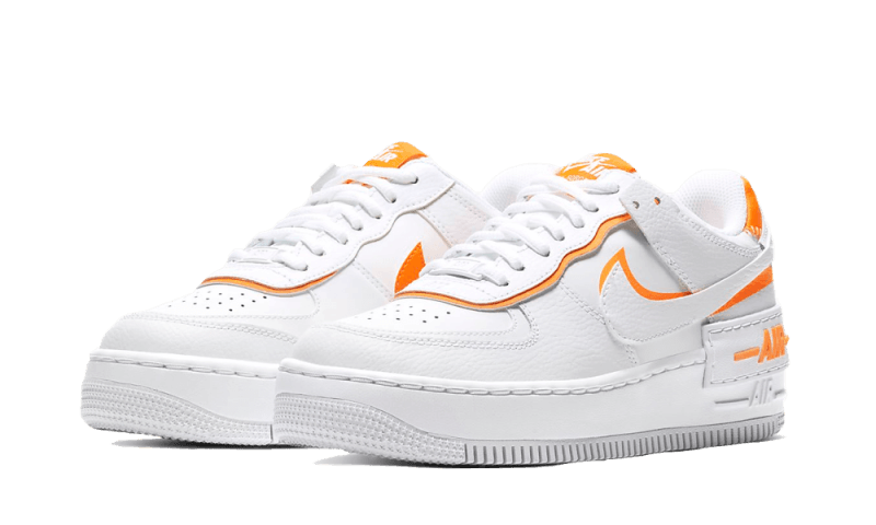 Overkicks - Nike Air Force 1 Low Shadow White Total Orange (CI0919-103) - vista trasera