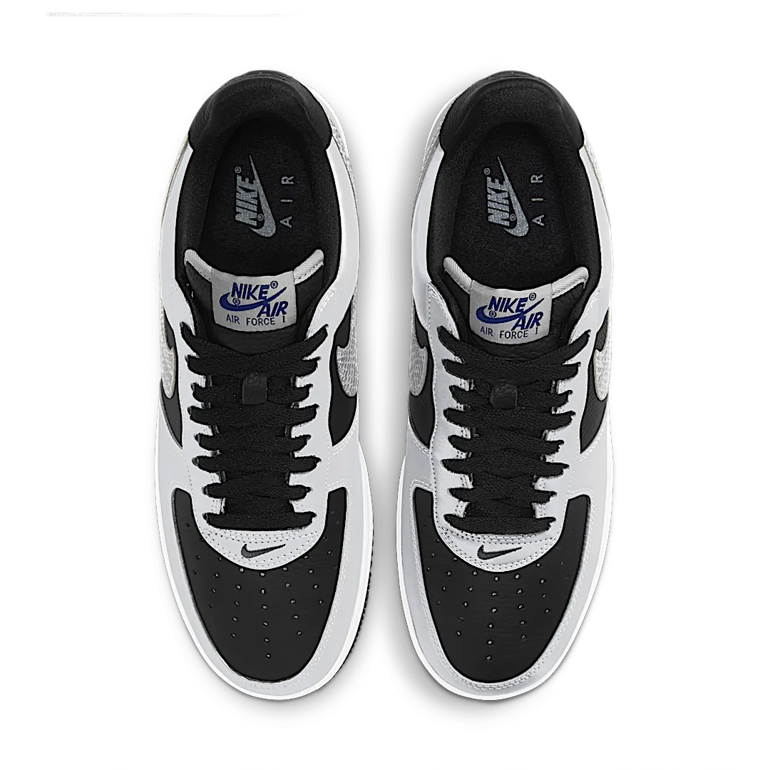 Overkicks - Nike Air Force 1 Low Silver Snake (2021) (DJ6033-001) - par completo