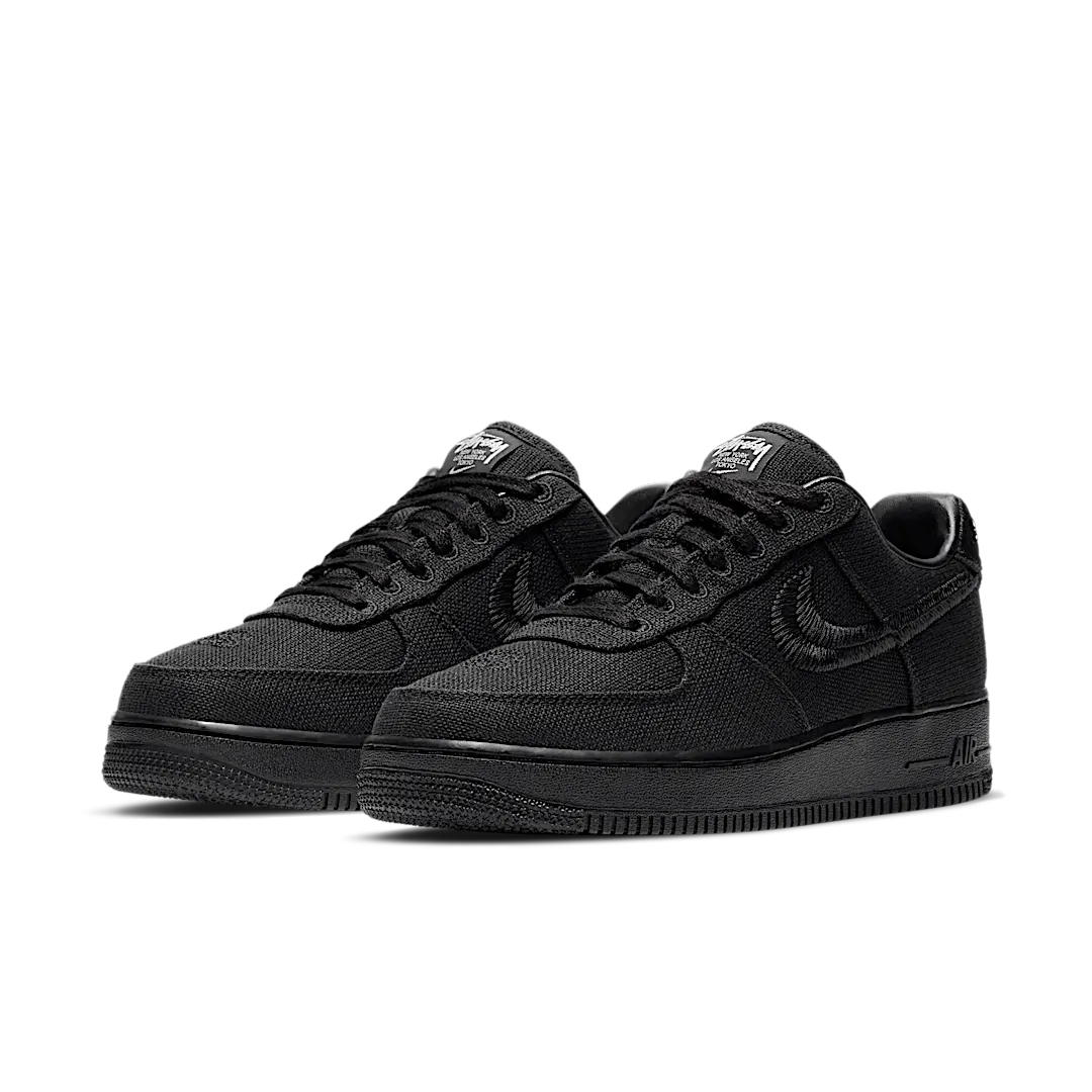 Overkicks - Nike Air Force 1 Low Stussy Black (CZ9084-001) - vista trasera