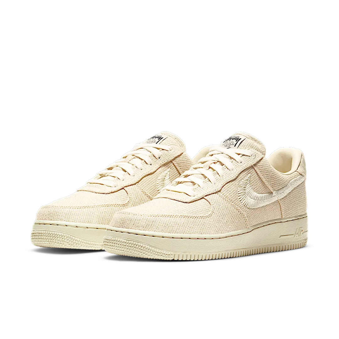 Overkicks - Nike Air Force 1 Low Stussy Fossil (CZ9084-200) - vista trasera