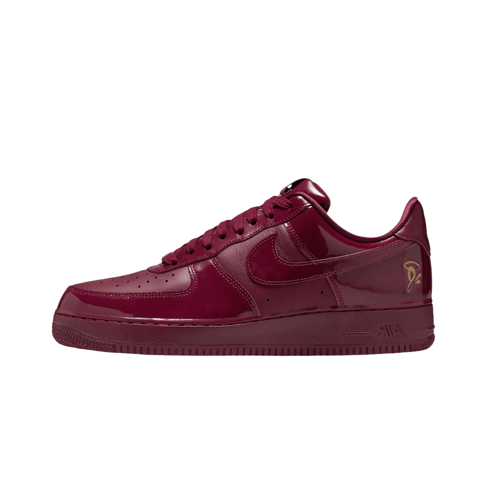Overkicks - Nike Air Force 1 Low Syna Central Cee Dark Beetroot (UK Exclusive) (IO9970-638) - vista lateral