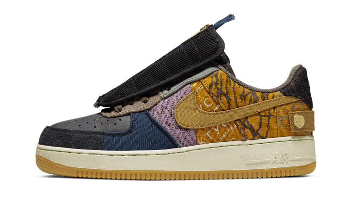 Overkicks - Nike Air Force 1 Low Travis Scott Cactus Jack (CN2405-900) - vista lateral