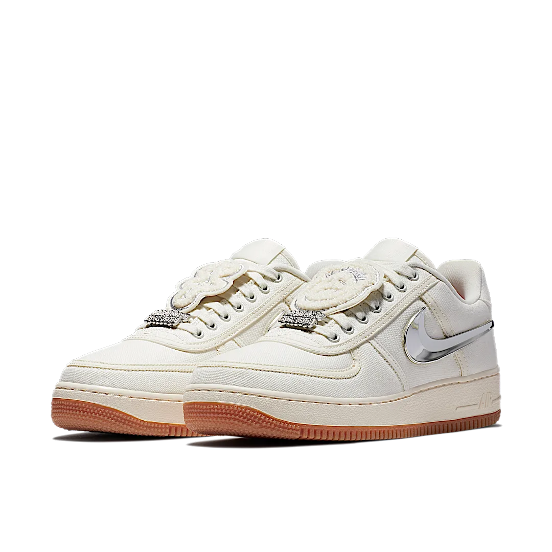 Overkicks - Nike Air Force 1 Low Travis Scott Sail (AQ4211-101) - vista trasera