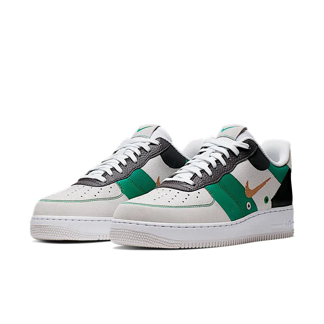 Overkicks - Nike Air Force 1 Low Vast Grey Green (CI0065-100) - vista trasera